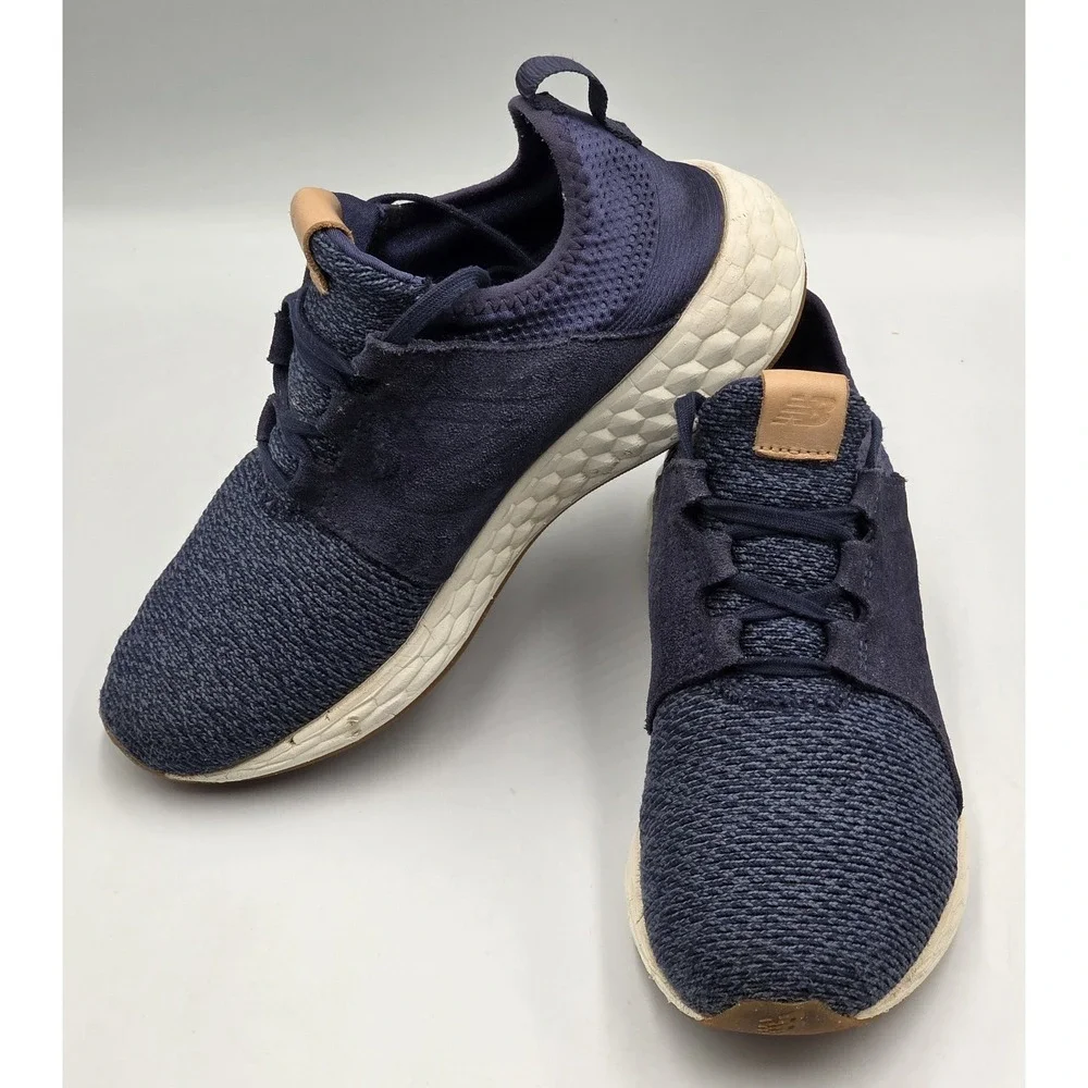 New Balance Cruz WCRUZON Women 7.5 Navy White Gum Fresh‎ Foam Sneakers
